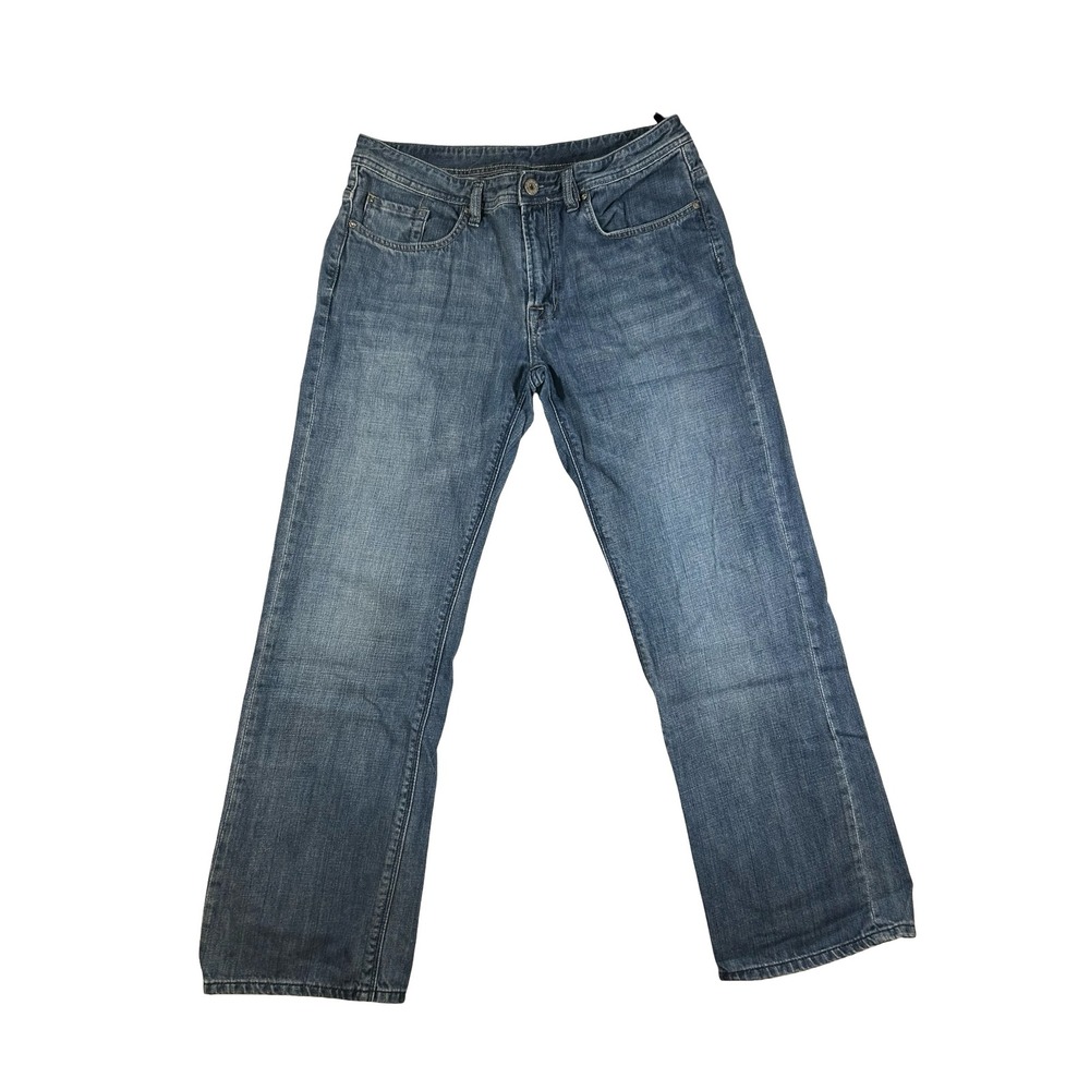 Buffalo David Bitton Mens 32 Straight Leg Blue Jeans Medium Wash 100% Cotton